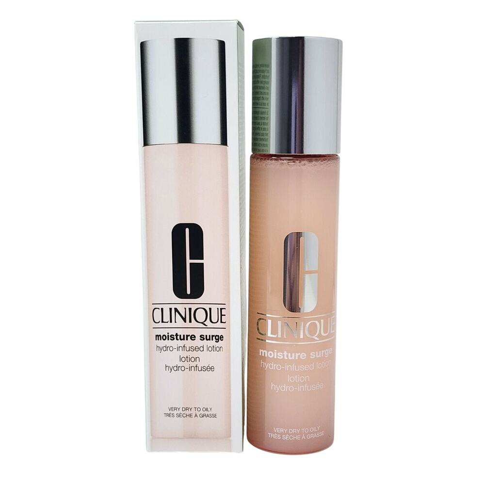 Clinique Moisture Surge Hydro-Infused Lotion Very Dry To Oily Skin 3.4 OZ
